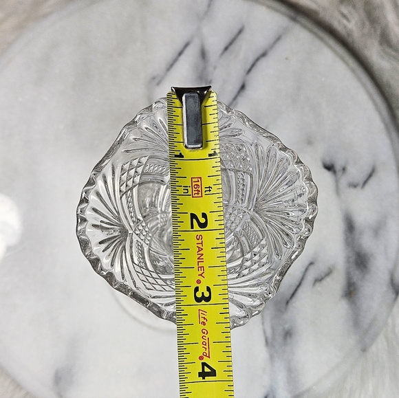 Vintage EAPG Art Clear Pressed Glass Flower Bud Vase 8 in Antique - Picture 10 of 11